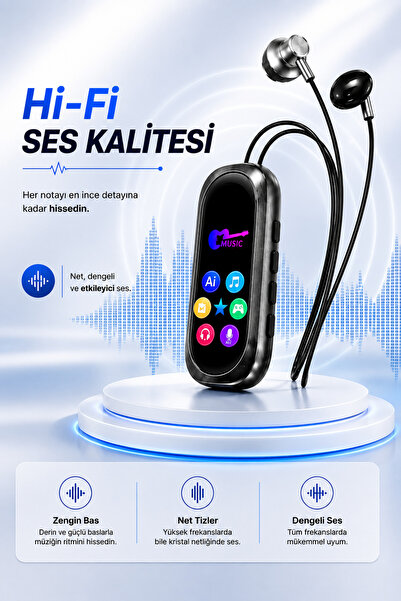 SPRANGE Bluetooth 5.4 TF Kart Destekli Kablosuz Kulaklık 120 Saat Pil Ömrü Hi-Fi Ses Type-C Hızlı Şarj Kulaklık
