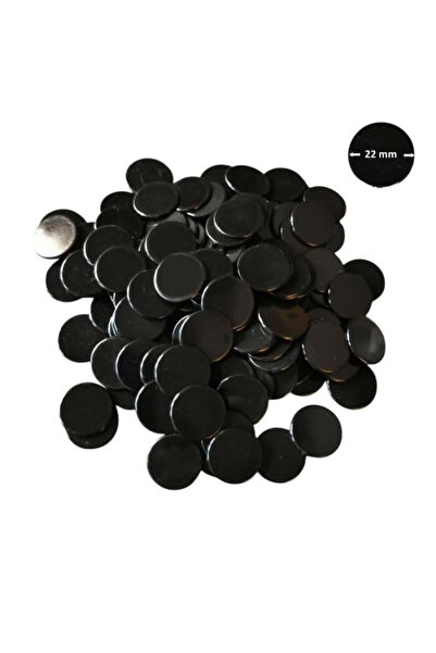 Game Master Set 100 jetoane pentru jocuri, diametru 22 mm, culoare neagra
