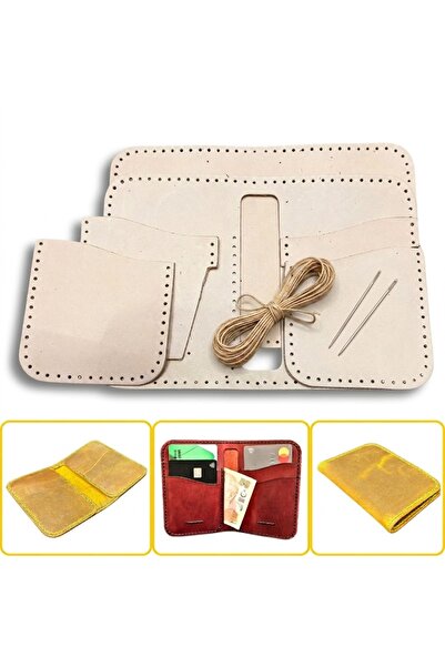 ipekbazaar DIY Lidya Real Leather Wallet Card Holder Making Kit, DIY Handmade...