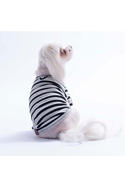 Pawstar Black Marseille Softline Striped Cat Dog Sweati Dog Outfit Cat Outfit