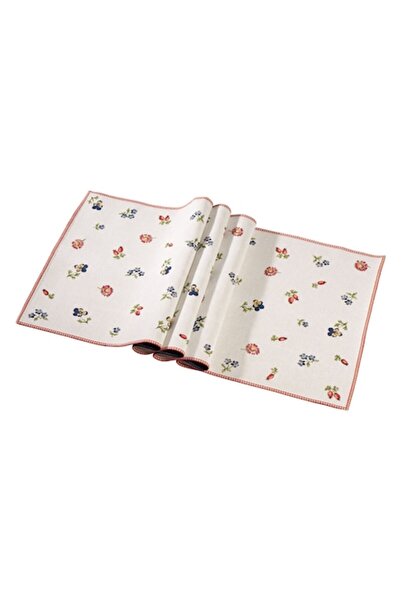 Villeroy & Boch Traversă de masă textilă 49*143 cm Petite Fleur, alb, roșu, V...