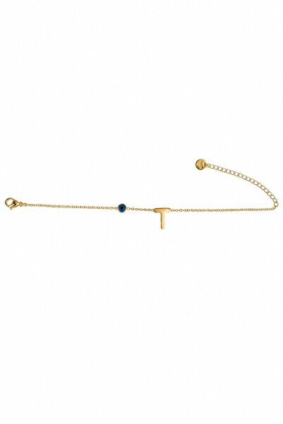 nesdesignn Steel Evil Eye Letter Bracelet — t