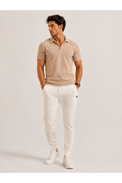 PROLET Muške jogger trenerke sa vafel panelima od 100% pamuka