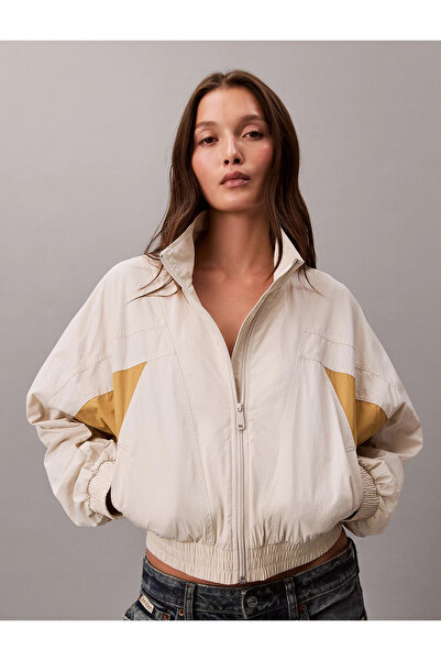 Calvin Klein Crop Dolman Colorblock Jacket Women's Jacket