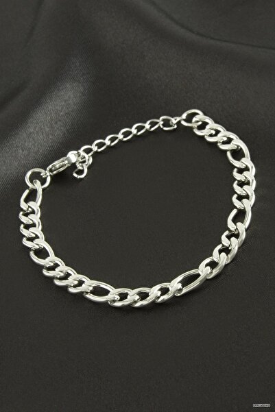 ZERO LAND Muratech Flat Chain Steel Bracelet (164334) Silver Color
