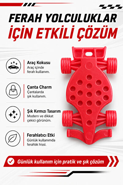 ONLY EVOBEYOND Evo Formula 1 Kırmızı Araç Kokusu & Çanta Charm
