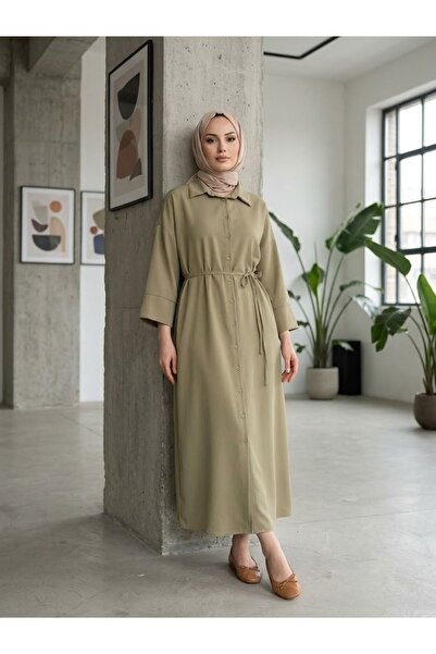 Foremia Fake Cuff Dabıl Dress-Fat Green