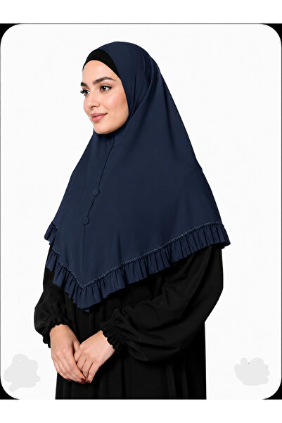 Linda Hijab Ladies Ruffle Trim Hijab – Elegant Modest Headscarf for Women