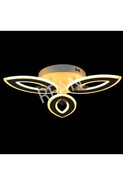 RFAN Candelabru LED RFAN, Model M236-3, cu Telecomandă, 3 Tipuri de Lumină, Intensitate Reglabilă, 96W, Alb