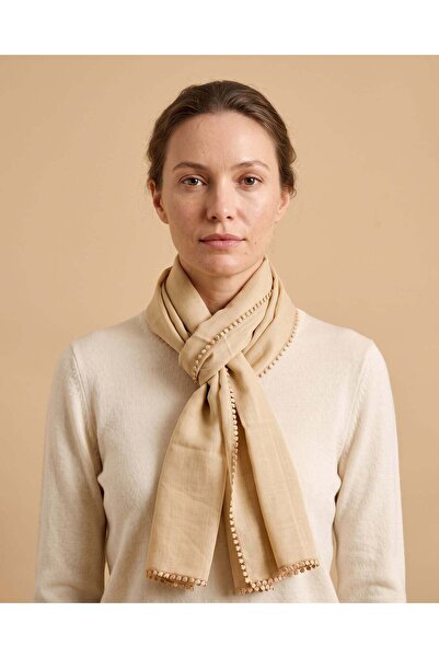 REDTAG Girls Beige Plain Scarf