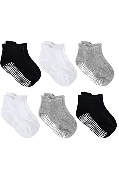 GENERAL Hesiday Non-Slip Baby Socks (6 Pairs), Breathable Low-Cut Anti-Slip S...