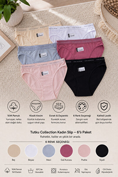 Uğur bebe Tutku Perla 12 Pcs Kilot 6 Color Options |   94% Cotton |   Bikini ...