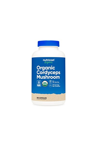 Nutricost Cordyceps Mushroom & Organic Mushroom 1,100 Mg 180 Capsules Usa Origin