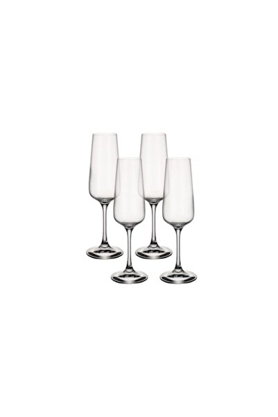 Villeroy & Boch Set de 4 pahare de șampanie, Villeroy & Boch, Ovid, 250 ml, s...