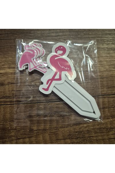 LADİJİTAL BASKI ÇÖZÜMLERİ Pack of 5 Flamingo Car and Book Markers with Bags