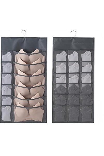 GENERAL 30-Pocket Hanging Organizer, Hanging Design, Beige, Oxford Cloth and ...