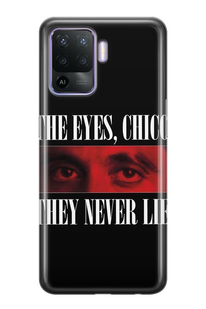 FLAMENKO حافظة هاتف شفافة بنمط The Eyes Chico متوافقة مع هاتف Oppo Reno 5 Lite