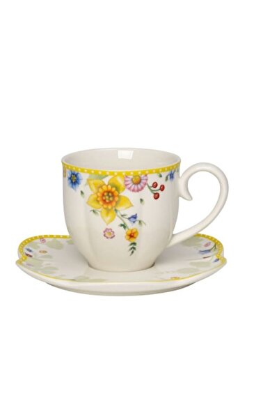 Villeroy & Boch Ceașcă de cafea Spring Awakening cu farfurioară, 0.26l, Ville...