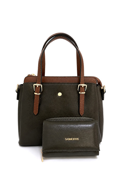 Sanmorris Women's Stylish Handbag and Crossbody Bag & Wallet Set of Two