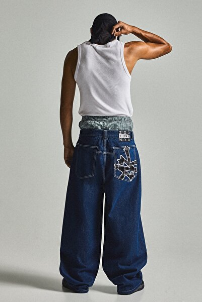 Bershka ZOO YORK armalı jean