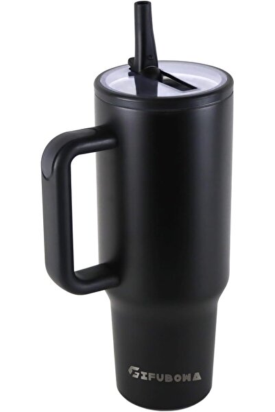 GENERAL Tumbler with Handle and Straw Lid by Givobowa, Stainless Steel, 40.0 ...