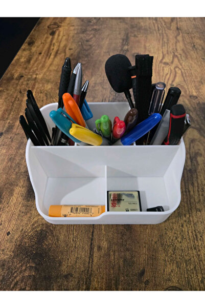 DU&ER Desktop Organizer Pen Holder Multi-Compartment Pen and Stationery Organ...
