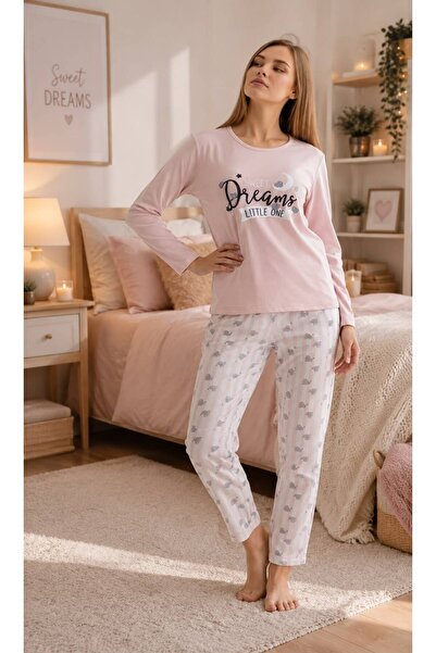 Lina&Noor Women's Cotton Double Pajama Set