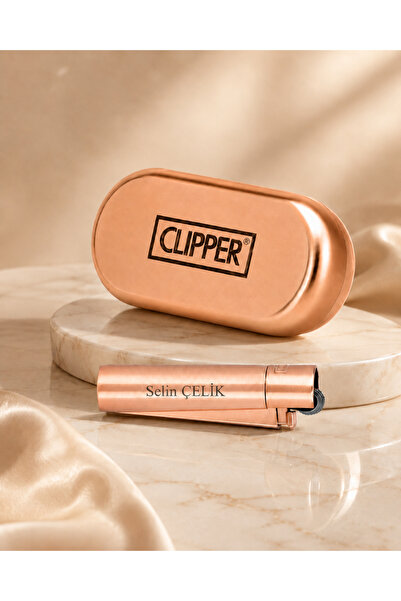 Clipper Kişiye Özel İsim Baskılı Metal Çakmak – Şık Metal Kutulu Hediyelik Ça...