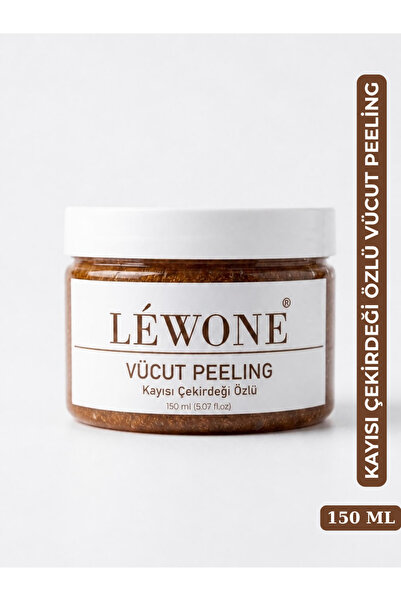 LÉWONE Kayısı Çekirdeği Özlü Vücut Peelingi – Arındırıcı ve Pürüzsüzleştirici...