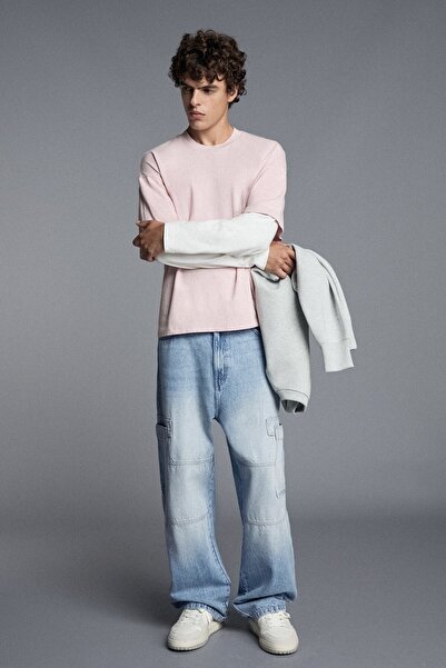 Bershka Baggy fit kargo jean