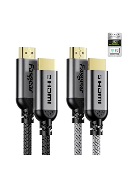 GENERAL فاسجير كيبل HDMI 2.1 بطول 10 قدم معتمد بدقة 8 كيه 48 جيجابايت في الثا...