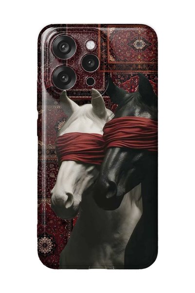 FLAMENKO Oppo Reno 15 / 15F Compatible Transparent Phone Case with Carpet Bac...