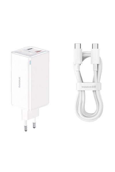 Baseus Încărcător de perete GaN6 Pro (P10162705212-00), Cablu Type-C inclus, ...
