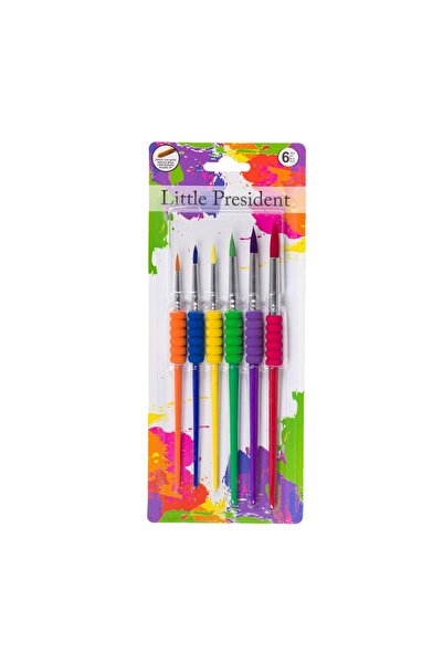 Little President Set creativ pentru pictură și colorat – vârf rotund, mâner m...