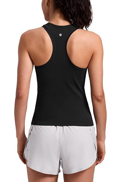 GENERAL C R Z Yoga Women's Gym Workout Sleeveless T-Shirt Seamless Sports Tan...
