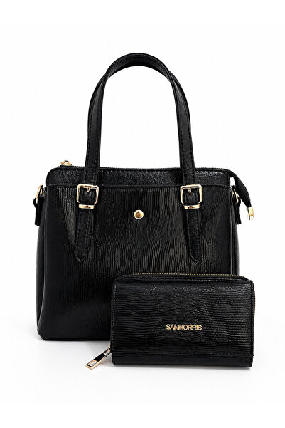 Sanmorris Women's Stylish Handbag and Crossbody Bag & Wallet Set of Two