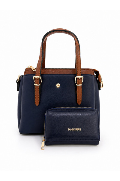 Sanmorris Women's Stylish Handbag and Crossbody Bag & Wallet Set of Two
