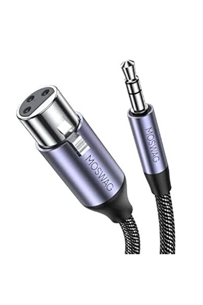 GENERAL كابل من موسواج بطول 2.0 أمتار نوع XLR متوافق مع ميكروفون وبطاقة الصوت