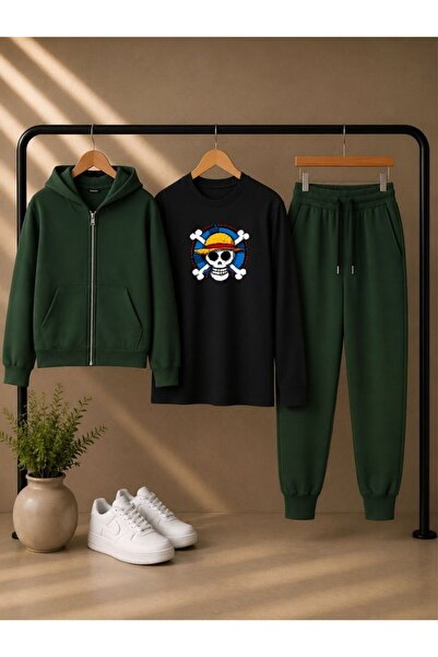 cm buseyiz Busekids Unisex Kids 3-Piece Tracksuit Set: Hooded Zip-Up Jacket, ...