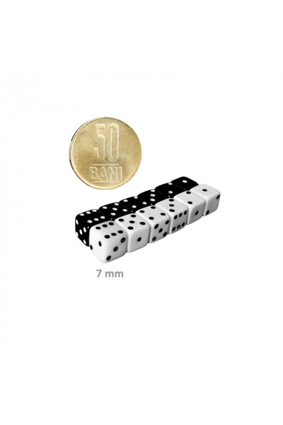 Game Master Set of 12 well-finished 7 mm dice, for Backgammon and other games