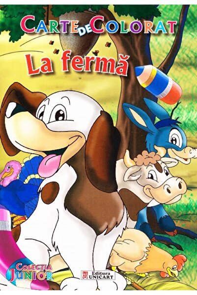 unicart La ferma - Carte de colorat