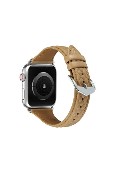 OEM Кожена каишка, съвместима с Watch Series 3 42мм, Watch Series 4 44мм - ка...