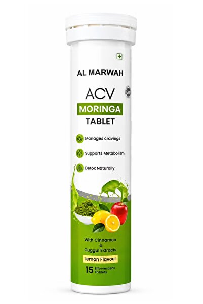al-marwa ACV MORINGA TABLET 15 Effervescent Tablets with Lemon Flavor