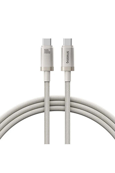 Baseus Cablu Date si Incarcare USB-C - USB-C Titanium, 100W, 1m, Argintiu P10...