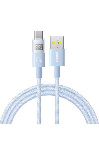 Baseus Cablu de date Display 2 (P10382701311-00), Încărcare rapidă, USB la Ty...