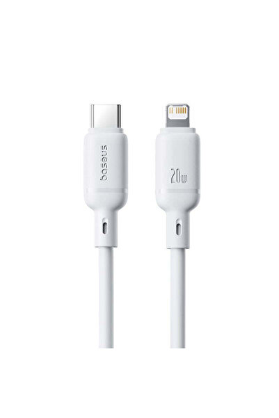 Baseus Cablu de date USB-C la Lightning, 1,0 m - alb