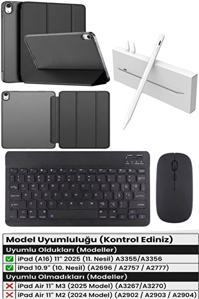 TEKNETSTORE İpad 11.nesil A16 11inç/10.nesil 10.9inç Uyumlu Kılıf Avuç içi Re...