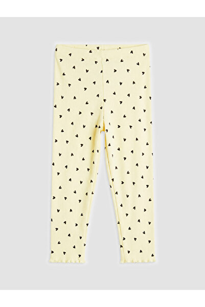 LC Waikiki Nevavm Farkıyla Baby Girl Ribbed Leggings