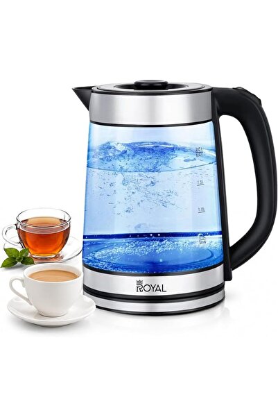 GENERAL Royal 2.5L Glass Electric Kettle |   Fast Boiling 1500W Transparent G...