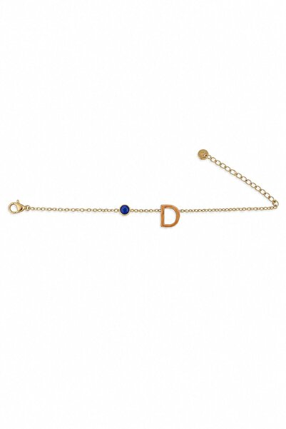 nesdesignn Steel Evil Eye Letter Bracelet — D